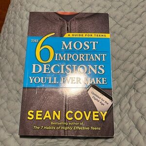 The 6 Most Important Decision You’ll Ever Make by Sean Covey.  A Guide For Teens